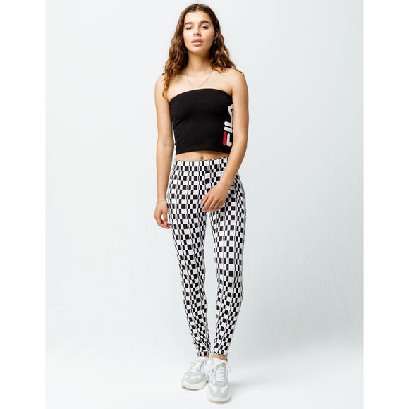 SOLD FILA Black Crop Tube Top Medium NWT - Picture 4 of 5